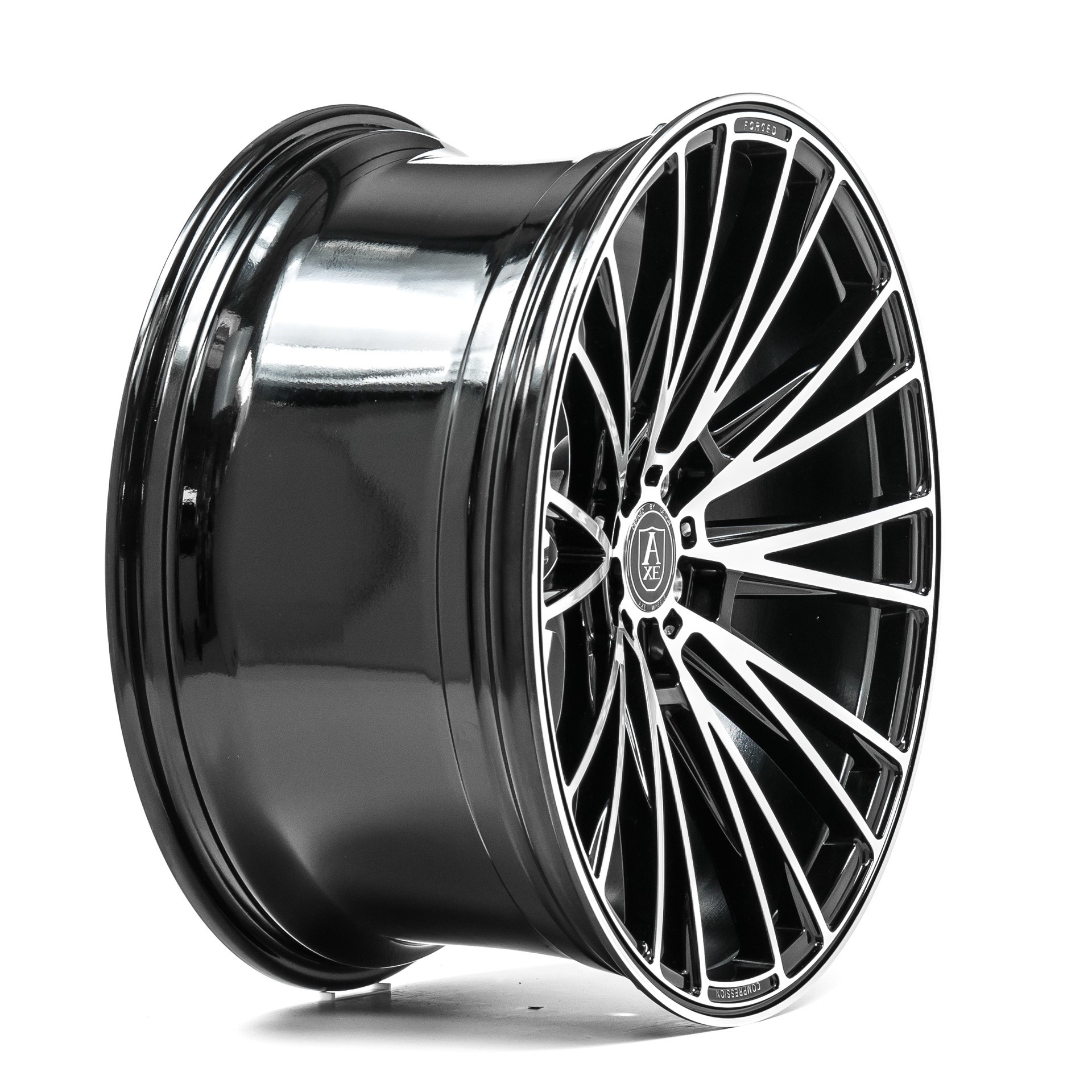 Axe Cf Gloss Black Polished Alloy Wheels Alloy Wheels Ni Alloy