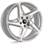 18" River R-4 Matt Silver Polished Alloy Wheels