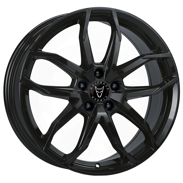 18" Wolfrace Lucca Gloss Black Alloy Wheels