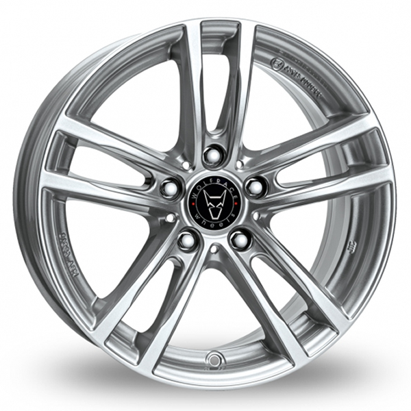 18" Wolfrace X10X Polar Silver Alloy Wheels