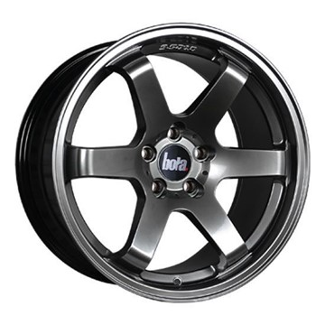 18" Bola B1 Hyper Black Alloy Wheels