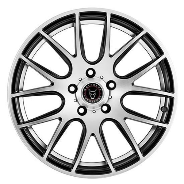 20" Wolfrace Munich Gloss Black Polished Alloy Wheels