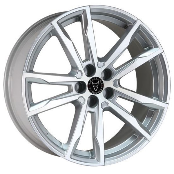 20" Wolfrace Dortmund Silver Polished Alloy Wheels