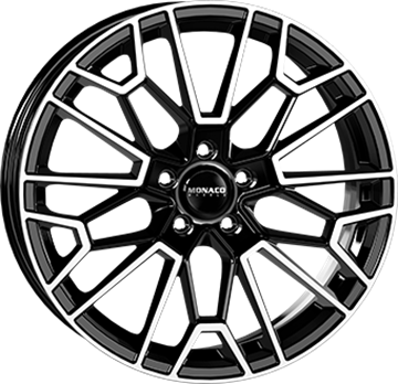 19" Monaco GP13 Gloss Black Polished