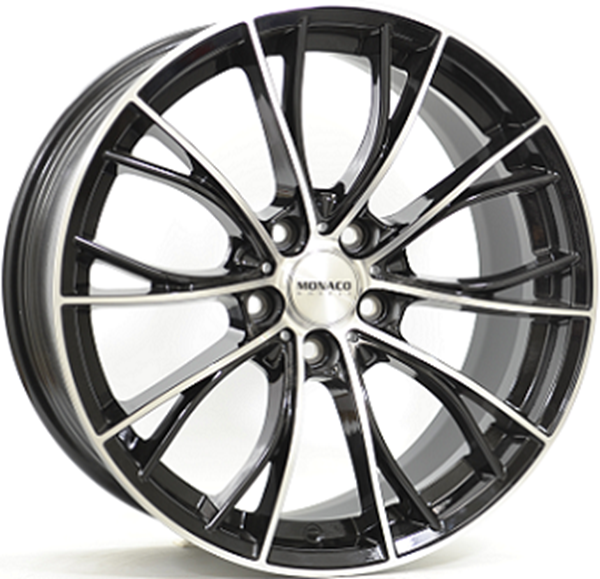 18" Monaco MC16 Gloss Black Polished