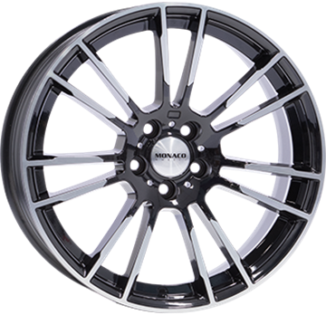 18" Monaco MC8 Gloss Black Polished