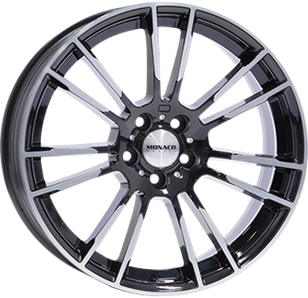 18" Monaco MC8 Gloss Black Polished