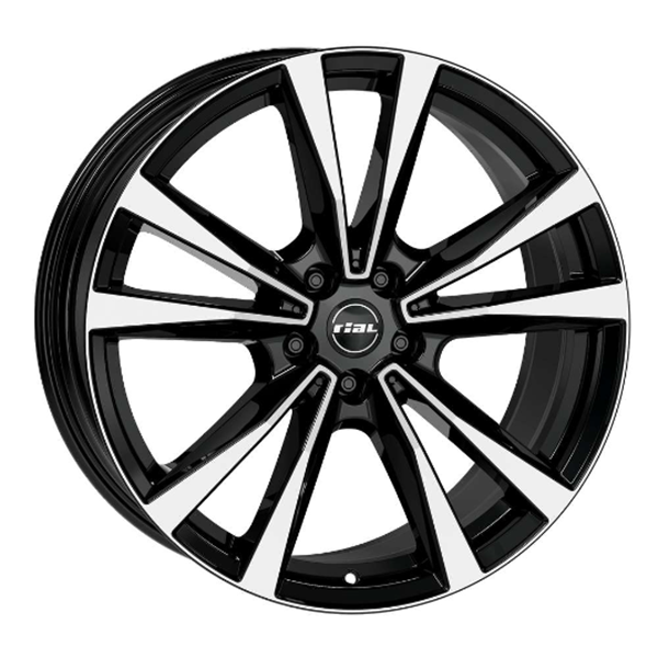 18" Rial M12 Diamond Black Polished