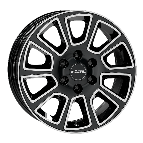 15" Rial Transporter 2 Diamond Black Polished