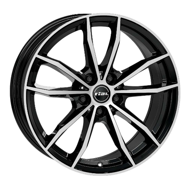 18" Rial X12 Diamond Black Polished