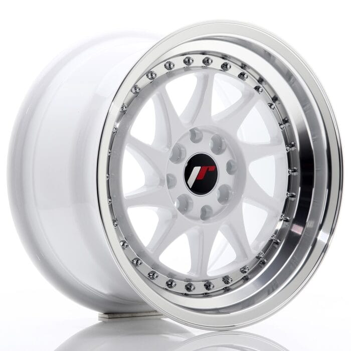 Japan Racing JR26 White W/ Machined Lip