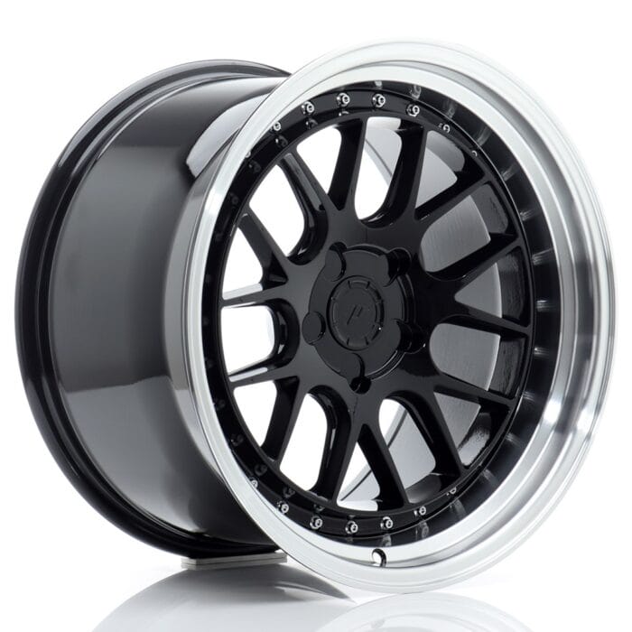Japan Racing JR40 Gloss Black W/ Machined Lip