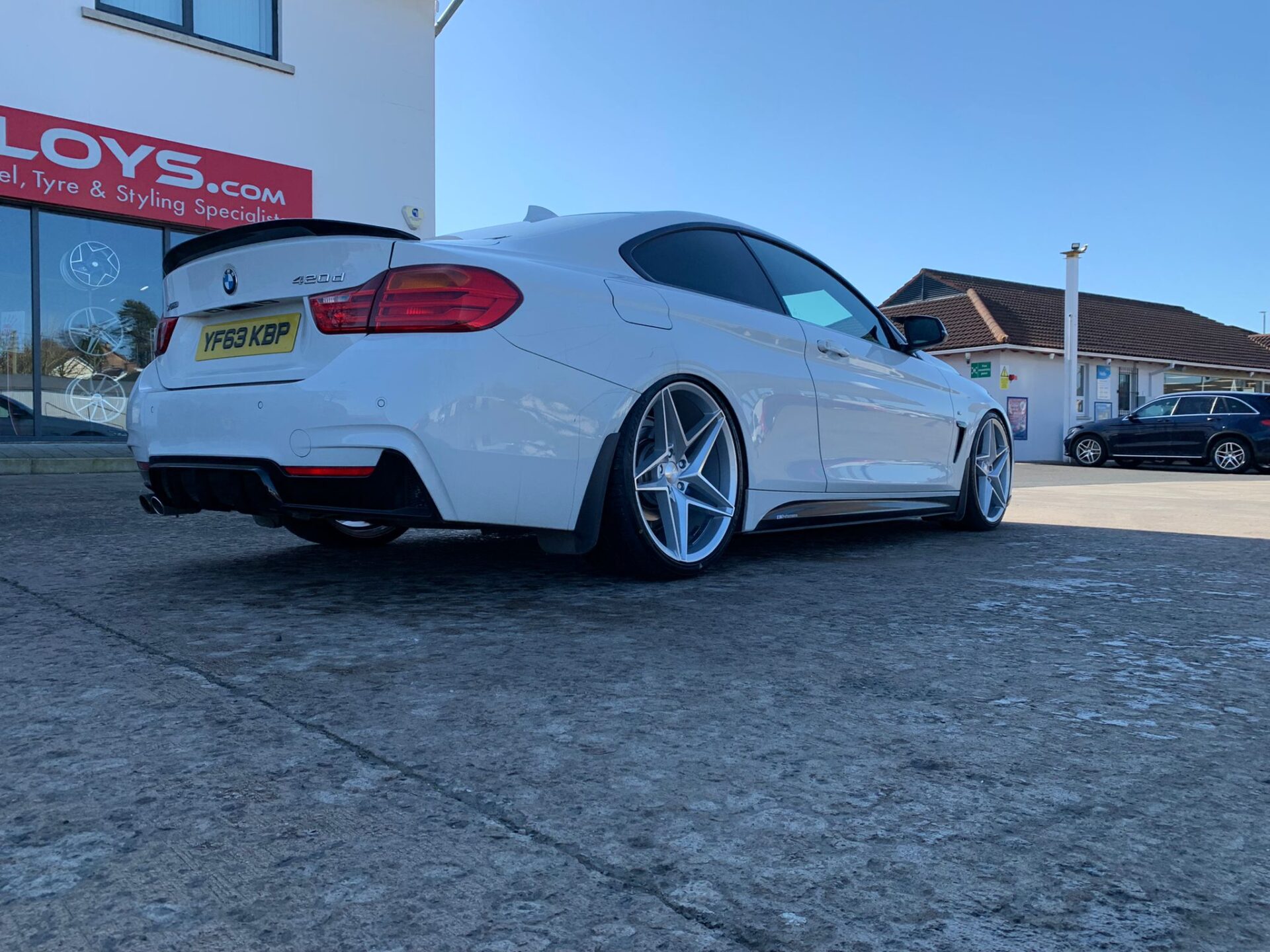 BMW 4 Series with 20inch Veemann V-FS46 Silver polished alloy wheels