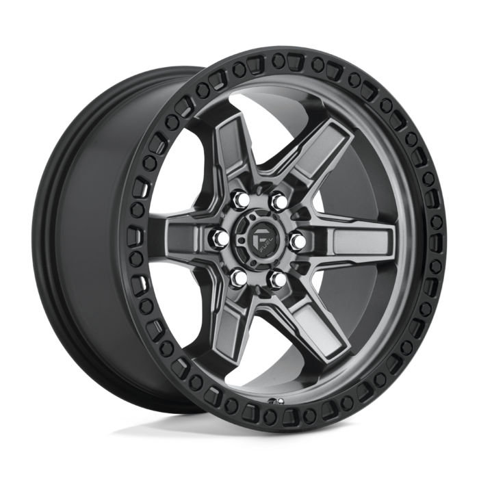 Fuel Off Road Kicker Matt Gunmetal Black Bead Ring
