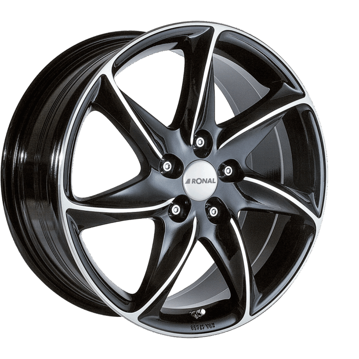 Ronal R51 Jet Black Front Diamond Cut