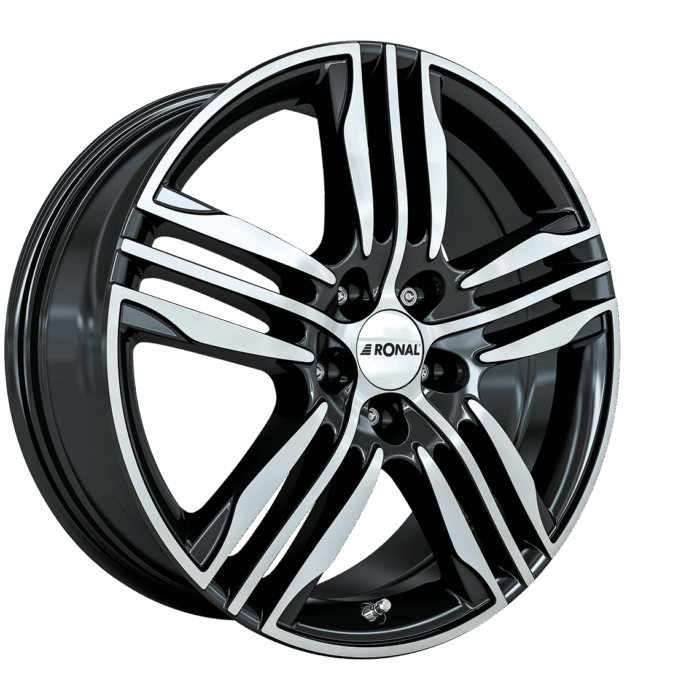 Ronal R57 Black Front Diamond Cut