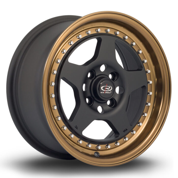Rota Kyusha Flat Black W/ Satin Bronze Lip
