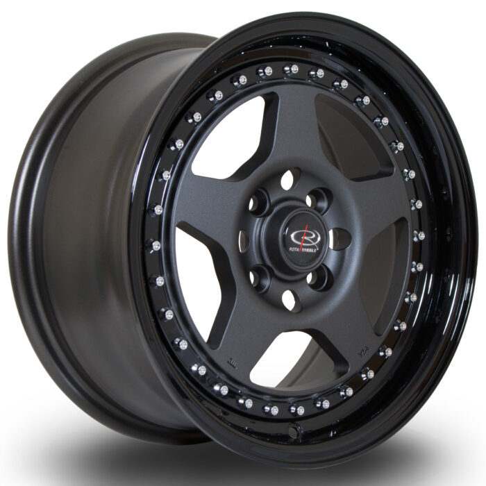 Rota Kyusha Flat Gunmetal W/ Gloss Black Lip