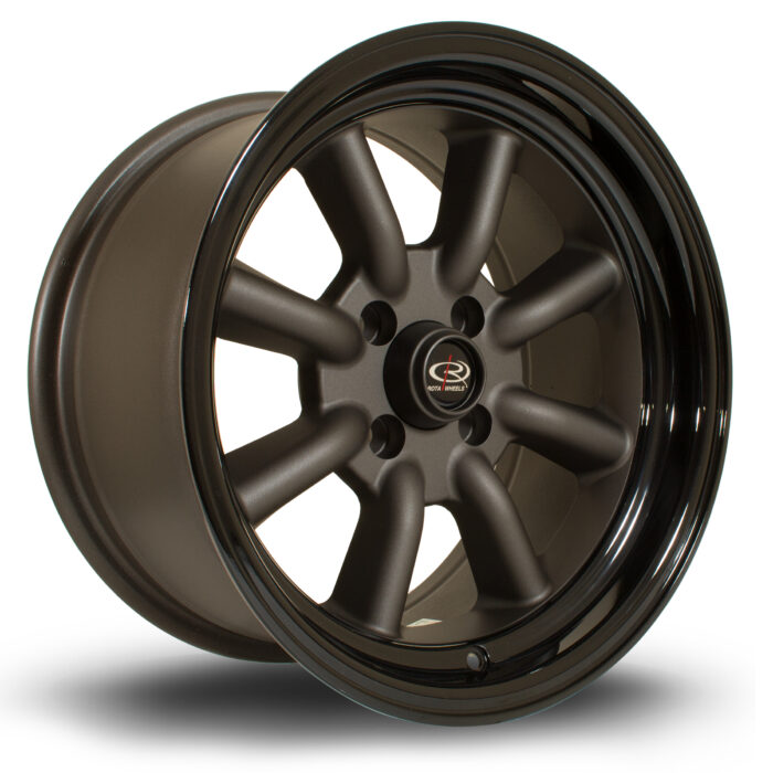 Rota RKR Flat Gunmetal W/ Gloss Black Lip