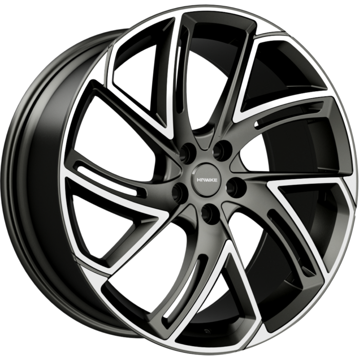 Hawke Wheels Condor Matt Gunmetal Polished