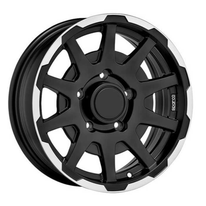 SPARCO Dakar Matt Black Lip Polished
