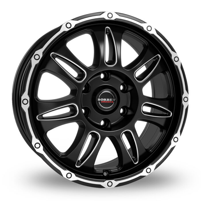 BORBET CW8 Dull Black / Polished