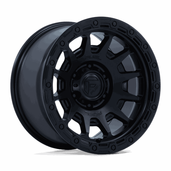 Fuel Off Road Fortress Matt Black W/ Gloss Black Lip