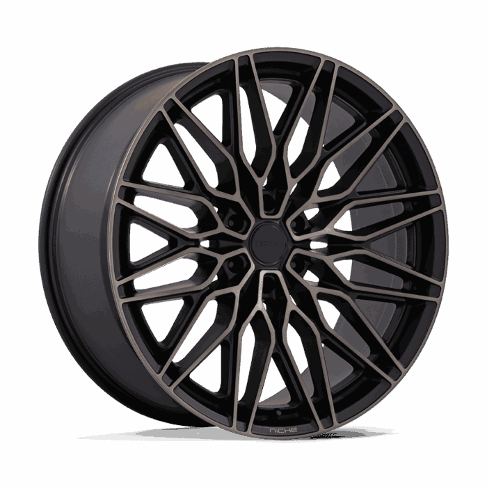 Niche Calabria 6 Matt Black Machined W/ Dark Tint