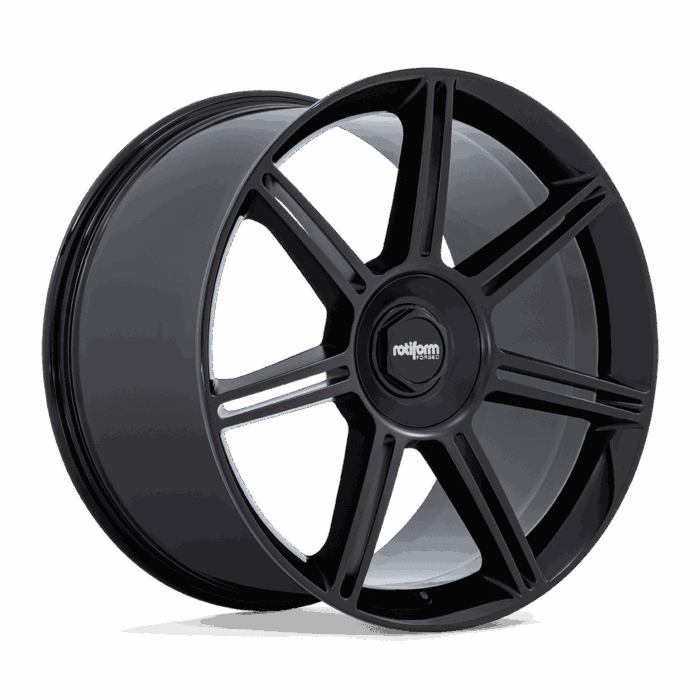 Rotiform FRA Gloss Black W/ Matt Black Spokes