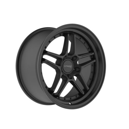 storm ds-05 full satin black with black rivets