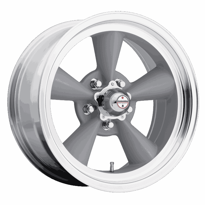 American Racing TT O Vintage Silver Machined Lip