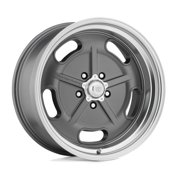 American Racing Salt Flat Mag Grey Diamond Cut Lip