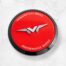 veemann red and silver centre cap