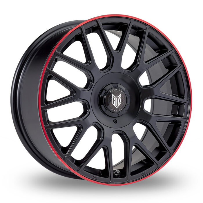 FOX VR3 Satin Black Red Lip
