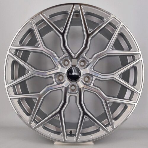 aurora silver machined face wheels
