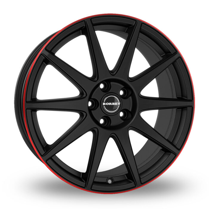 BORBET GTX Dull Black / Red