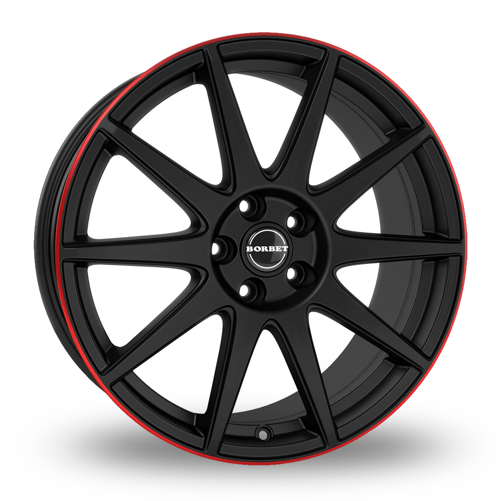 BORBET GTX Dull Black / Red